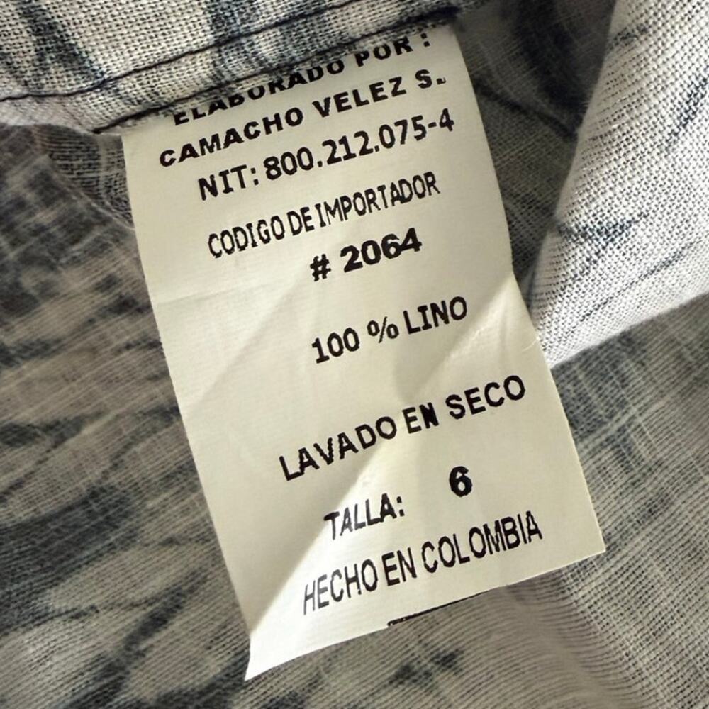 Beatriz Camacho Linen Wrap Maxi Dress Size 4 - Picture 5 of 5